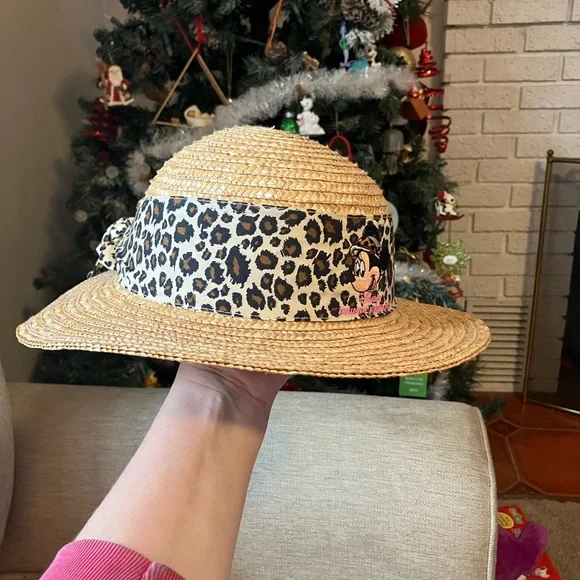 Disney Minnie Mouse animal print straw hat - Picture 5 of 8